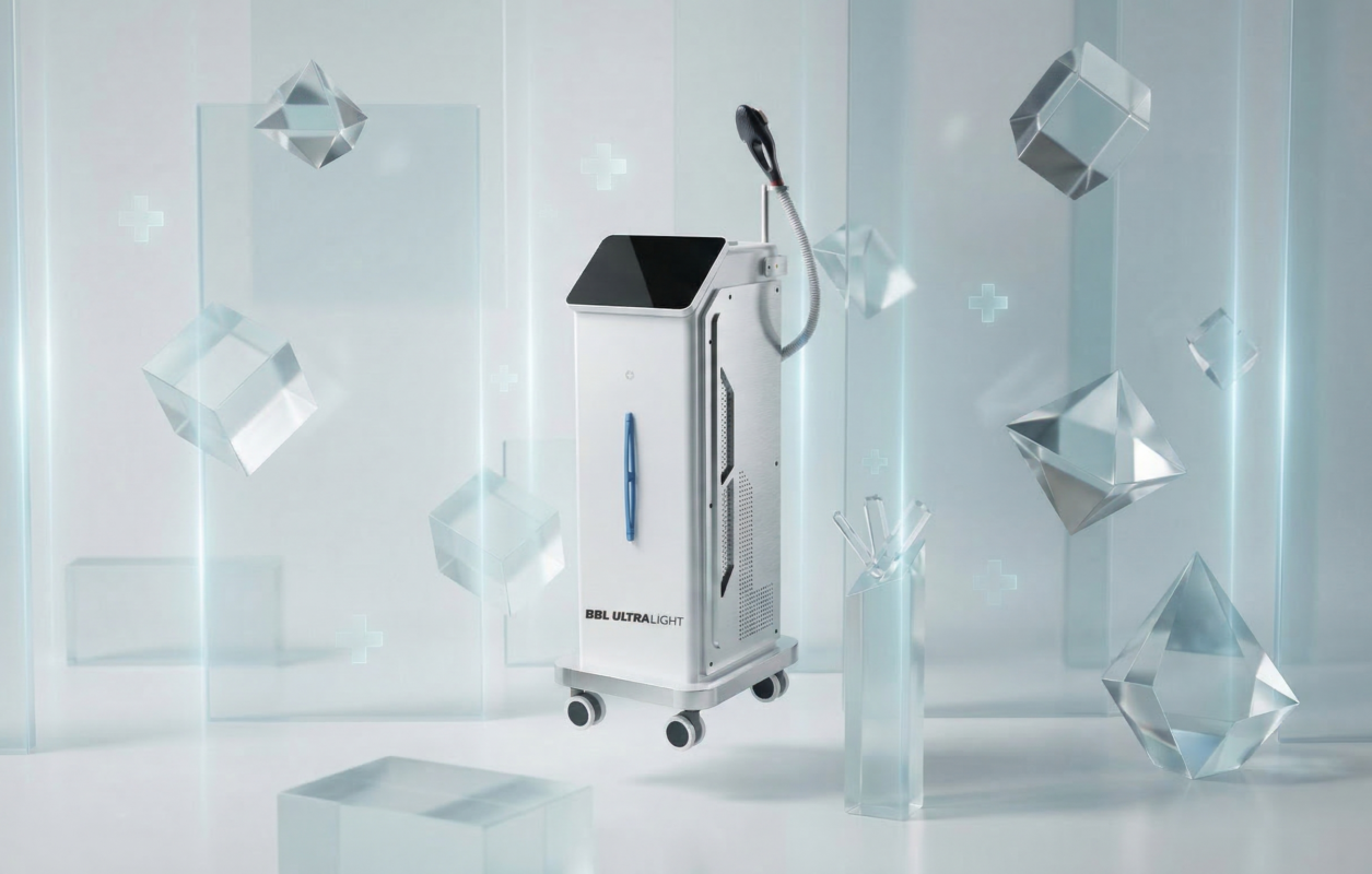 BBL Ultralight IPL cihazı — klinikler için geniş bantlı ışık tedavi sistemi